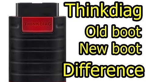 Thinkdiag old boot and Thinkdiag new boot. Difference