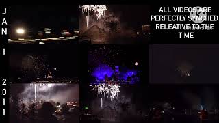 2011 New Years Countdown & Fireworks Disneyland Resort Saga, 100% In Sync Hd