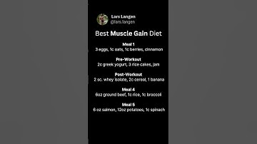 Gain Muscle The Easy Way! Follow @lars.langen for more muscle gain tips! #musclegain #diet
