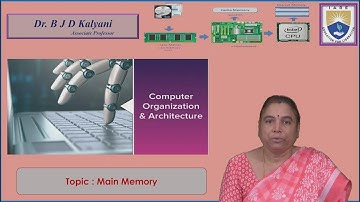 Main Memory by Dr. BJD kalyani