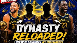 🚨Dynasty Reloaded! Warriors Bring Back Key Fan Favorites in Stunning Move🏀