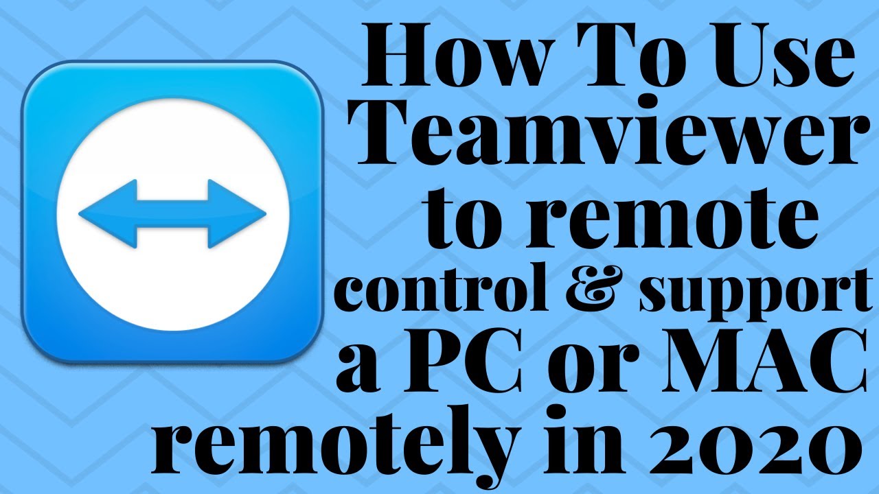 How to use Teamviewer to remote control and support a PC or MAC ...
