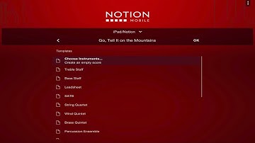 Notion Mobile Demo (Go, Tell It on the Mountain)