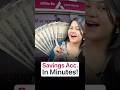 ZERO BAL. ACCOUNT IN JUST 7 MINUTES! | Best Zero Balance Account | Free Savings Account Open Online!