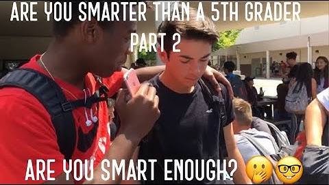 are you smarter than a 5th grader pt 2 ‼️