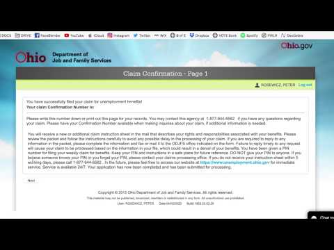 Ohio Unemployment Tutorial