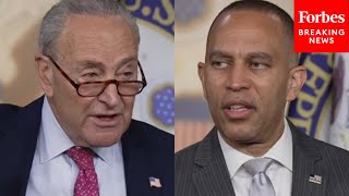 FULL BRIEFING: Chuck Schumer And Hakeem Jeffries Blast GOP's Tax Plan