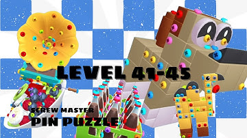 Level 41-45  | Completed game video | Screw Master 3D: Pin Puzzle