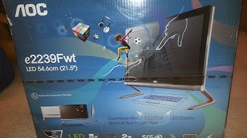 22 inch AOC touchscreen monitor unboxing