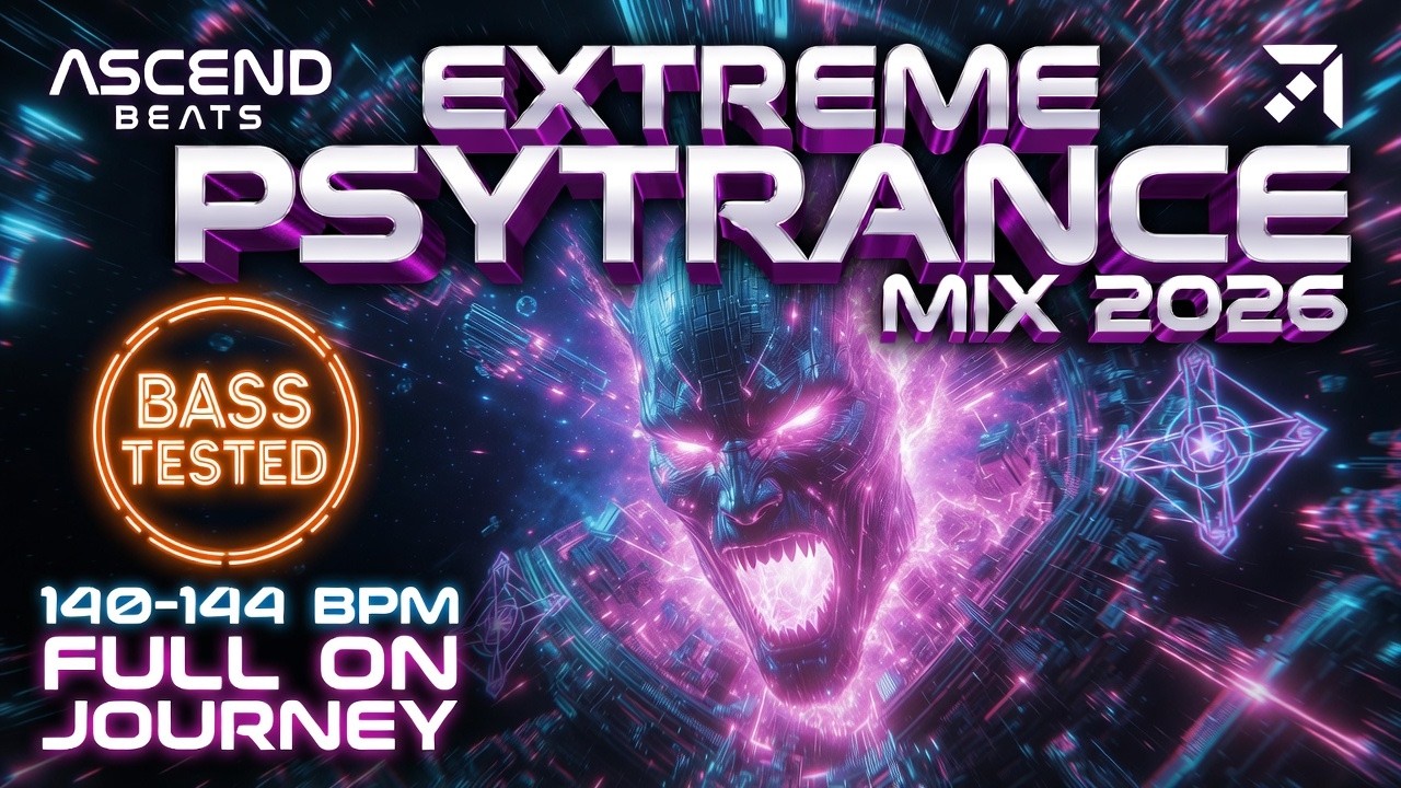 INDUSTRIAL PSYTRANCE RADIO ⚡ 148 BPM - Extreme Bass Test Ritual (24/7 Mix)