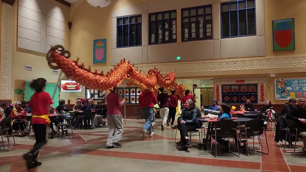 Dragon dance at West Seattle High School