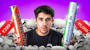 Cheap vs most expensive shuttlecock !