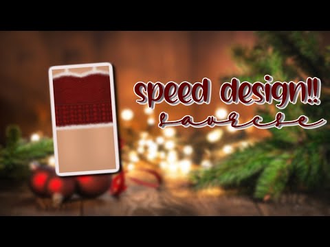 "santa soiree" speed design || CHRISTMAS/WINTER COLLECTION!!