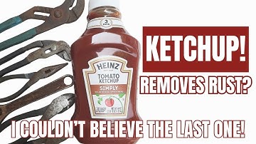 Is this the best rust remover? How to use ketchup to remove rust from old tools.