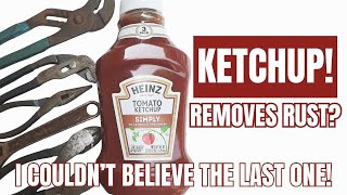 Is this the best rust remover? How to use ketchup to remove rust from old tools.
