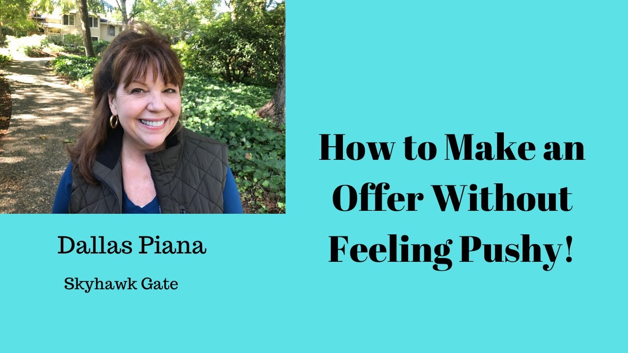 How To Make An Offer Without Feeling Pushy YouTube