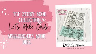The Greeting Farm Storytime & Spellbinders Book Dies Cute cards!