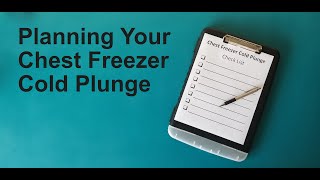 Planning For Your Chest Freezer Cold Plunge - What to Consider for a Setup You'll Use & Enjoy by John Richter - Chest Freezer Cold Plunge 1,305 views 2 years ago 5 minutes, 22 seconds