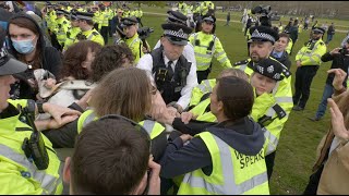 Transgender Activists Face Off With Police At Posie Parker's London Rally