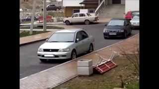 Walkin' in the WIND: People blown over in streets as Storm  hits Russia