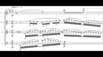 Stephen Hough - String Quartet No. 1 (Les Six Recontres) (2021) [Score-VIdeo]