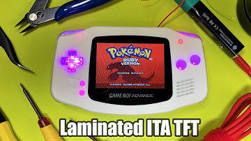 2023 GBA Gameboy Advance ITA TFT Laminated Mod Tutorial