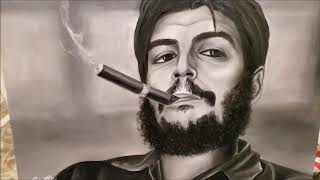 Painting on canvas. Che Guevara. Oil brend.mira