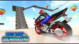 Mega Ramp Bike Stunts Extreme Bike Stunt Games-Best Android GamePlay screenshot 2