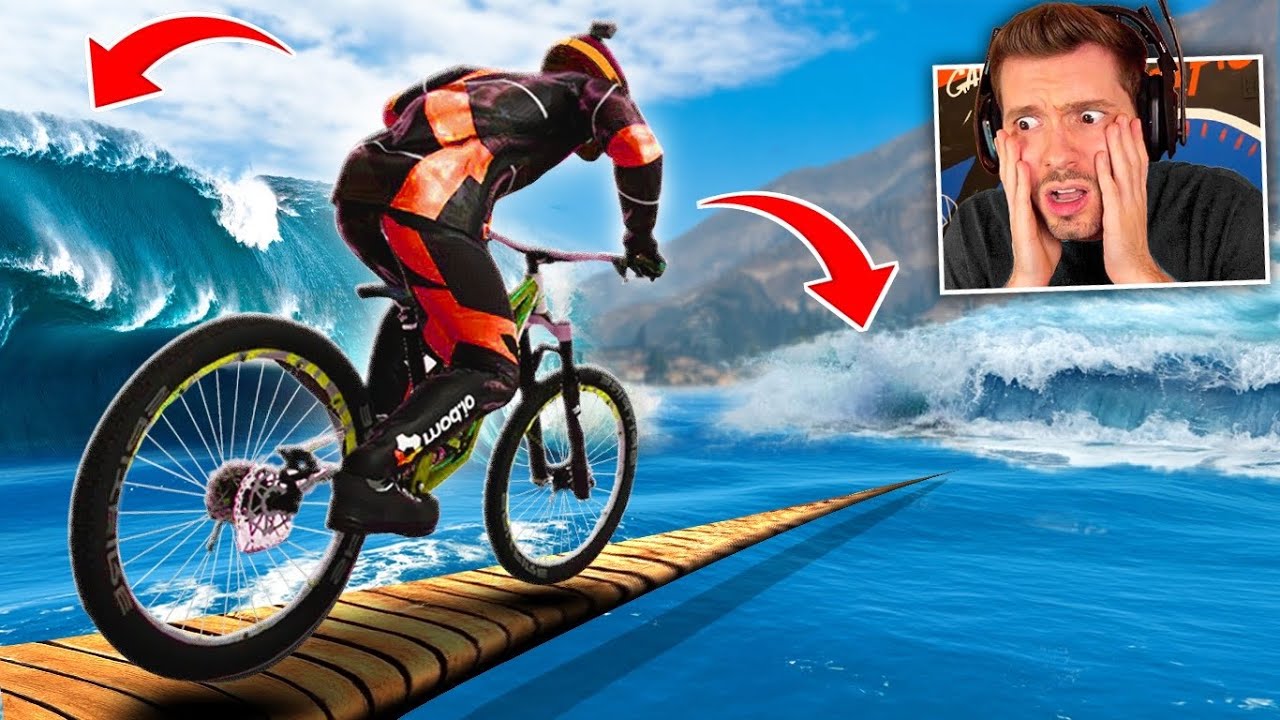 ANDEI DE BICICLETA dentro da ÁGUA - Descenders