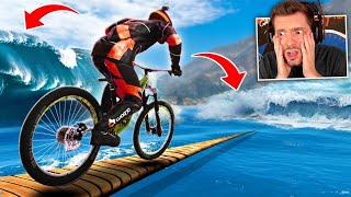 ANDEI DE BICICLETA dentro da ÁGUA - Descenders screenshot 5