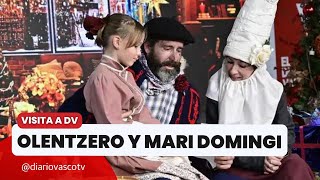 Olentzero y Mari Domingi visitan El Diario Vasco