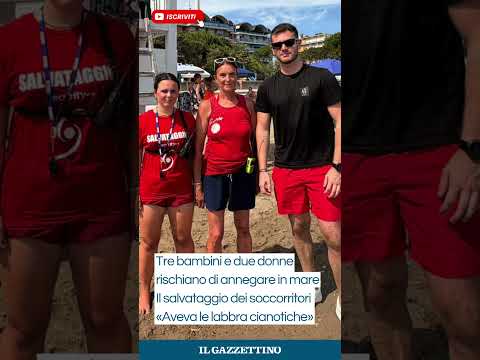 Video Tre bambini e 2 donne rischiano di annegare in mare, i soccorritori: «Aveva le labbra cianotiche»
