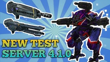 NEW TEST SERVER 4.1.0 | NEW WEAPONS - SHREDDER AND PULSAR | WAR ROBOTS