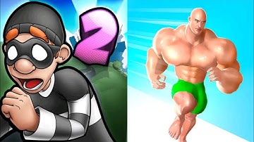 Robbery Bob 2 vs Muscle Rush Gameplay Android,ios Part 29
