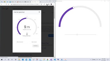 Google Internet Speed Test UI Inspired Gauge Control - C#, WPF, UWP, XAML