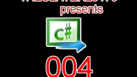 Visual Studio C# Tutorial Part 4: Moving With Keys