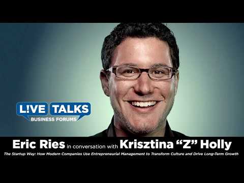 Eric Ries in conversation with Krisztina "Z" Holly at the Live Talks Business Forum