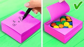 SECRETS POUR CACHER DES FRIANDISES ! 🍬 RETOUR À L'ÉCOLE 📖 Créations & Idées Utiles!