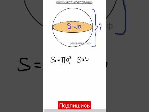 Площадь поверхности сферы