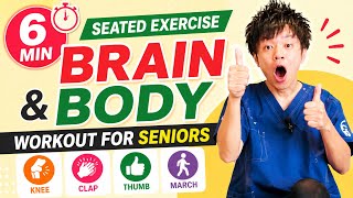 6-Min Brain & Body Workout for Seniors | Fun Seated Coordination Exercise