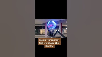 Magic Transparent Sphere Shape LED Display Screen