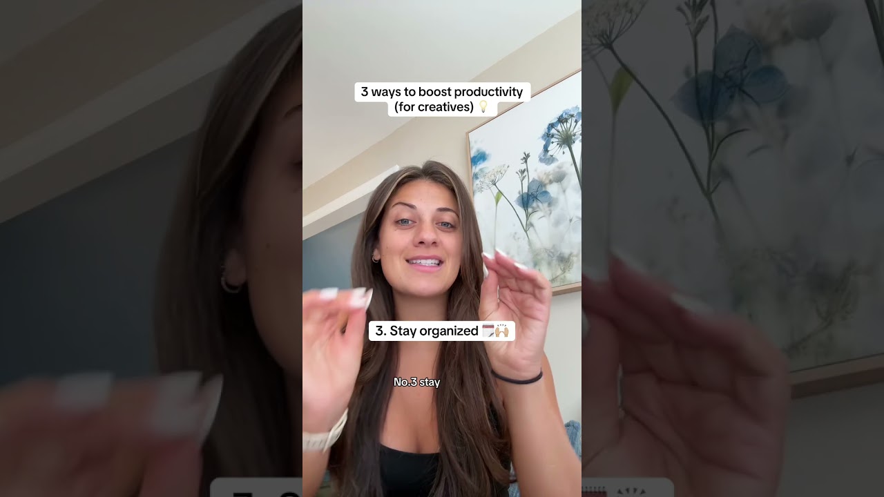 3 ways to be more productive 🙌🏼 