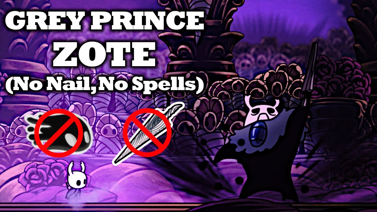 Grey Prince Zote (Charms only) Hollow Knight YouTube