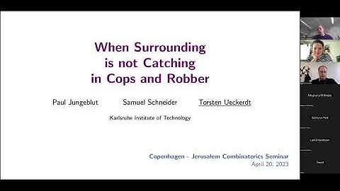 Torsten Ueckerdt: "When Surrounding is not Catching in Cops and Robber"