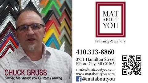 Video Business Card- Mat About You Custom Framing