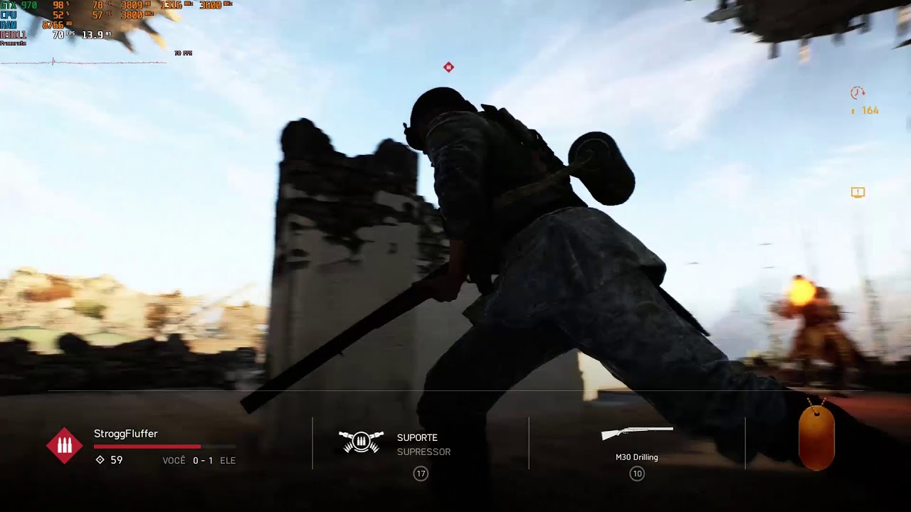 BFV ULTRA - MARITA 64 players - Ryzen 5 1600 3.8Ghz - GTX 970