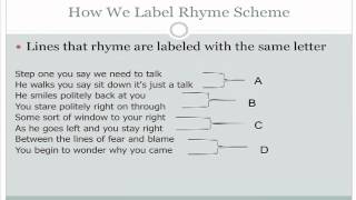 Rhyme Scheme