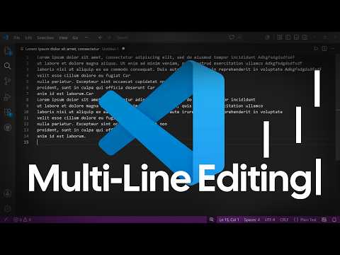 How to Edit on Multiple Lines in VS Code