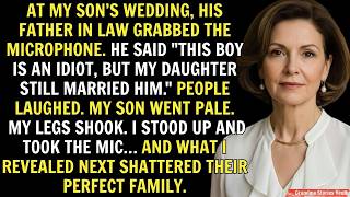 At The Wedding, My Father In Law Said That Boy Is An Idiot! My Son Cried… Then I Revealed A Secret