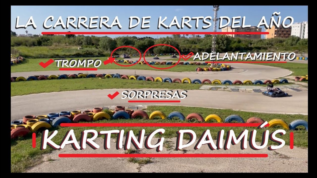 Carrera de Karts con vista de dron - Mi primera carrera - Karting Daimús